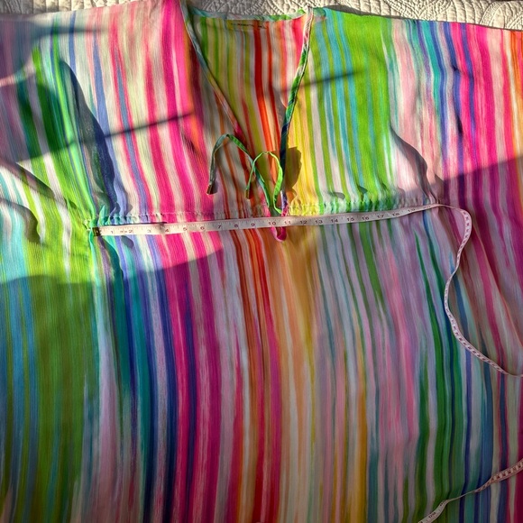 Bleu Rod Beattie.Caftan Cover.up. Size S/M - Picture 9 of 13